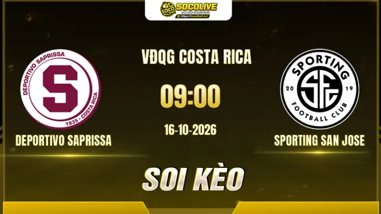 Soi kèo Deportivo Saprissa vs Sporting San Jose, 09h00 ngày 16/10: Khó cách biệt