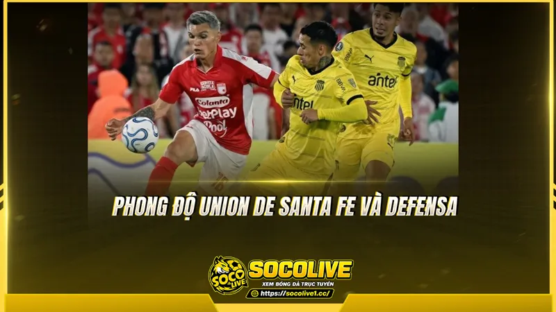 Phong độ Union de Santa Fe và Defensa được Socolive TV tổng hợp Phong độ Union de Santa Fe và Defensa được Socolive TV tổng hợp